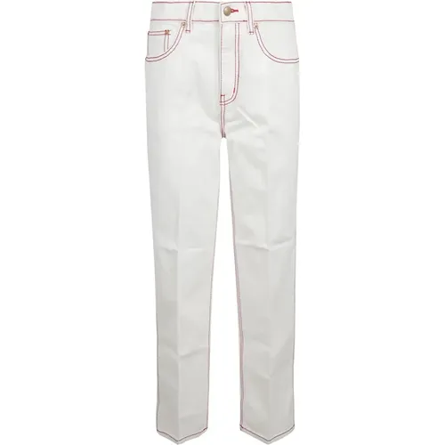 High-Rise Straight Jeans Tory Burch - TORY BURCH - Modalova