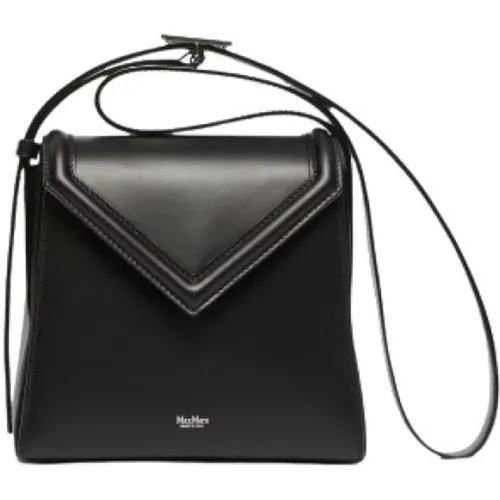 Leder Crossbody-Tasche mit Klappenverschluss - Max Mara - Modalova