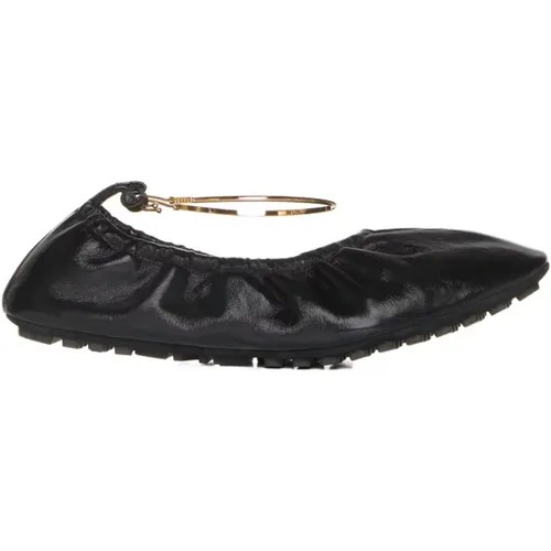 Flat Shoes Elegant Style , female, Sizes: 4 1/2 UK - Fendi - Modalova