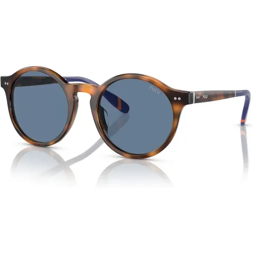 PH 4204U Sonnenbrille in Shiny Red Havana/Blue - Ralph Lauren - Modalova