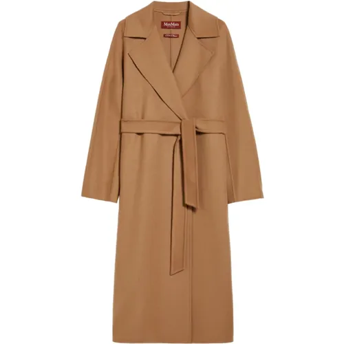 Wool Blend Midi Coat , female, Sizes: M - Max Mara Studio - Modalova