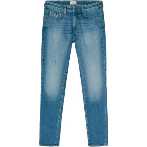 Klassische Slim Comfort Jeans für Männer , Herren, Größe: W38 - GAS - Modalova