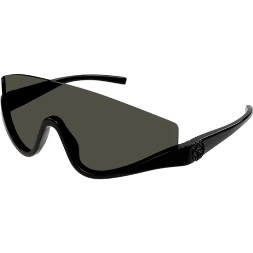 Schwarze/Graue Sonnenbrille , Damen, Größe: ONE Size - Gucci - Modalova