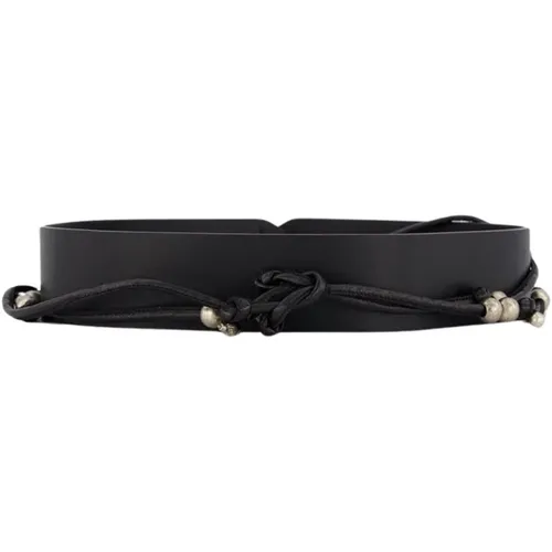 Embellished Tie Leather Belt , female, Sizes: XS/S - altuzarra - Modalova