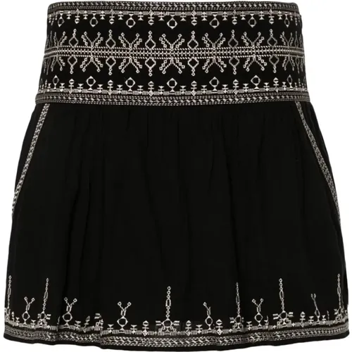 Picadilia Contrast Embroidery Skirt , female, Sizes: S - Isabel Marant Étoile - Modalova
