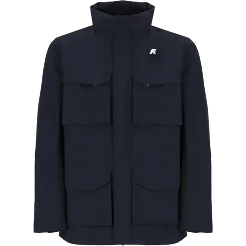Waterproof Jacket with Hood , male, Sizes: M, XL, 2XL - K-way - Modalova