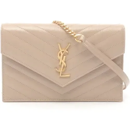 Pre-owned Leather shoulder-bags , female, Sizes: ONE SIZE - Yves Saint Laurent Vintage - Modalova