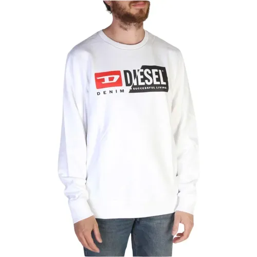 Herren Logo Print Sweatshirt , Herren, Größe: L - Diesel - Modalova