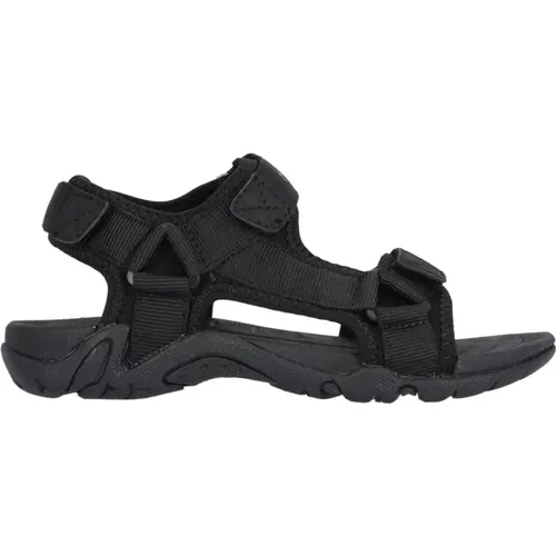 Schwarze Sandale mit Klettverschluss - Mols - Modalova