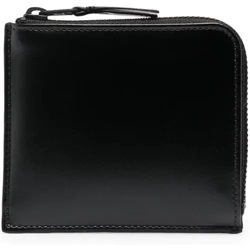 Leather Wallet with Half-Zip Closure , male, Sizes: ONE SIZE - Comme des Garçons - Modalova