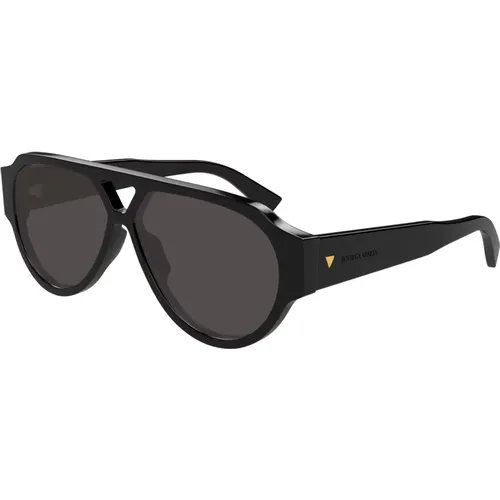 Stilvolle Sonnenbrille Bv1318S Schwarz , Herren, Größe: 59 MM - Bottega Veneta - Modalova