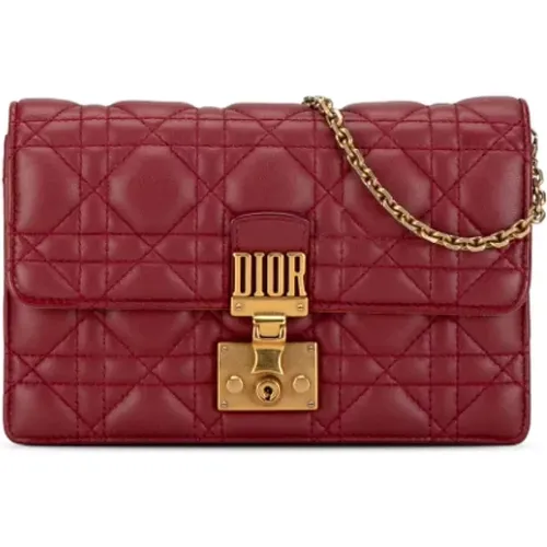 Pre-owned Leather crossbody-bags , female, Sizes: ONE SIZE - Dior Vintage - Modalova