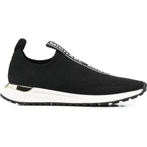 Schwarze Slip On Sneakers Casual Flats , Damen, Größe: 36 EU - Michael Kors - Modalova