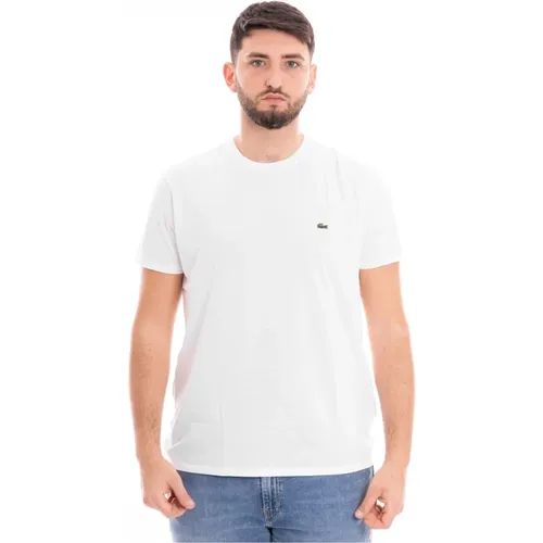 Herren Rundhals T-Shirt , Herren, Größe: 2XL - Lacoste - Modalova