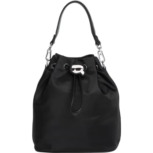 K/Ikonik 2.0 Bucket bag , female, Sizes: ONE SIZE - Karl Lagerfeld - Modalova