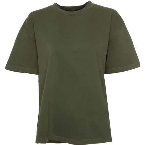 Casual T-Shirt mit Rundhalsausschnitt , Damen, Größe: XS - Samsøe Samsøe - Modalova