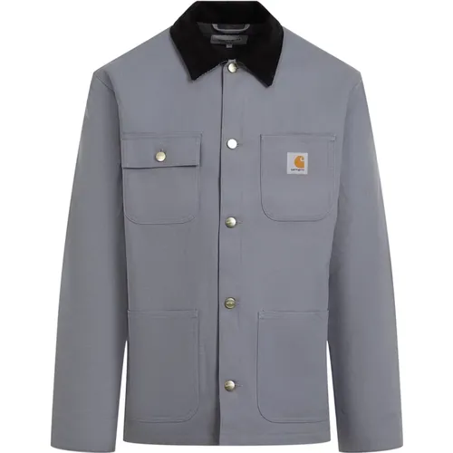 Grey Michigan Coat , male, Sizes: M, L - Carhartt WIP - Modalova