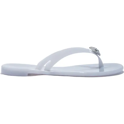 Kristall Solitaire Jelly Flip Flops , Damen, Größe: 37 EU - Casadei - Modalova