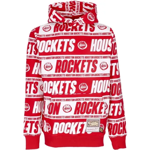 Houston Rockets Hoodie , male, Sizes: L, M, S - Mitchell & Ness - Modalova