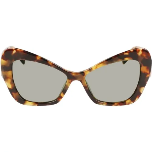 Braune Acetat Sonnenbrille für Frauen - Karl Lagerfeld - Modalova