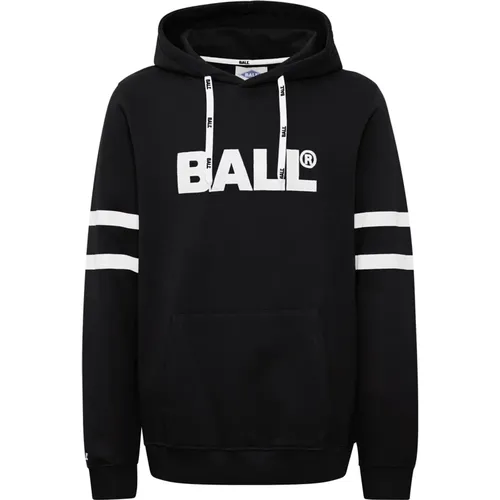 Sportlicher Hoodie Sweatshirt Schwarz , Damen, Größe: 3XL - Ball - Modalova