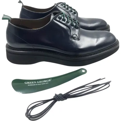 Business Shoes , male, Sizes: 6 UK - Green George - Modalova