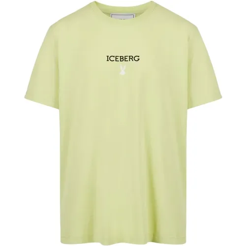 Gelbes T-Shirt mit Logo,T-Shirt mit Logo - Iceberg - Modalova