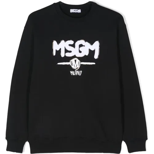 Schwarzer Sweatshirt 110 Nero MSGM - MSGM - Modalova