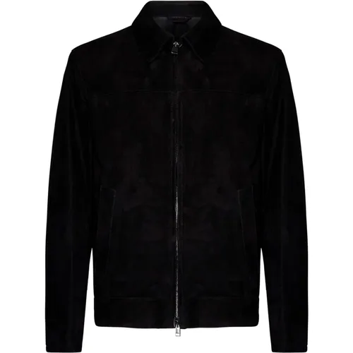 Schwarze Lammlederjacke Brioni - Brioni - Modalova