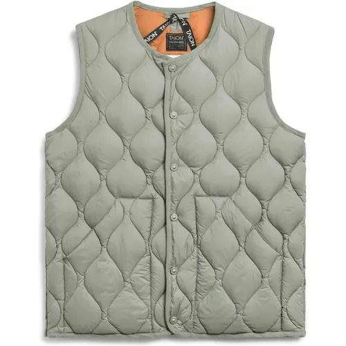 Military Down Vest - Soft Shell , male, Sizes: L, XL, M - Taion - Modalova