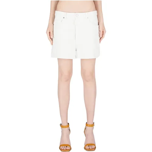 Weiße Denim Shorts - Modischer Stil , Damen, Größe: XS - Dsquared2 - Modalova