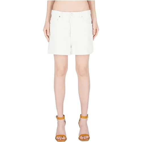 Weiße Denim Shorts - Modischer Stil , Damen, Größe: S - Dsquared2 - Modalova