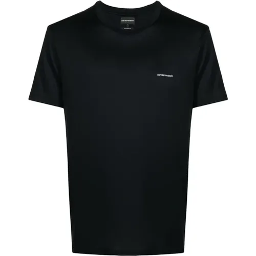 Baumwoll-T-Shirt mit Designers Code , Herren, Größe: 2XL - Emporio Armani - Modalova