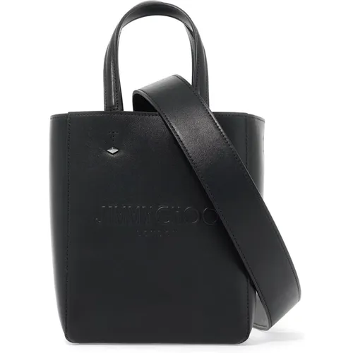 Embossed Logo Leather Tote Bag , female, Sizes: ONE SIZE - Jimmy Choo - Modalova