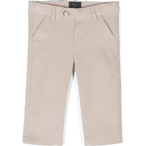 Cordhose Beige Gerades Bein Fay - Fay - Modalova