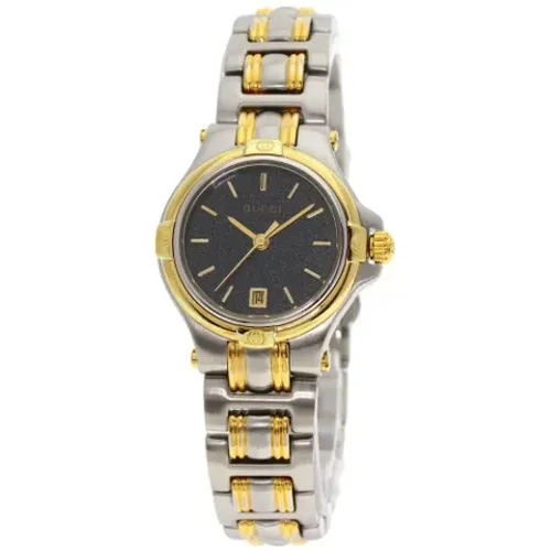 Pre-owned Stainless Steel watches , female, Sizes: ONE SIZE - Gucci Vintage - Modalova