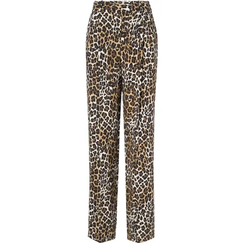 Animalier Hose , Damen, Größe: M - Elisabetta Franchi - Modalova