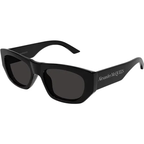 Bold Unisex Sunglasses Am0450S 001 , female, Sizes: 54 MM - alexander mcqueen - Modalova