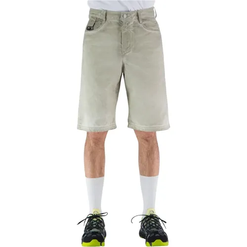 Denim Bermuda Shorts Wide Leg , male, Sizes: M, S - 44 Label Group - Modalova