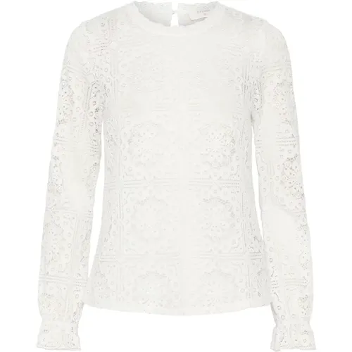 Elegante Spitzenbluse Schneeweiß - Cream - Modalova