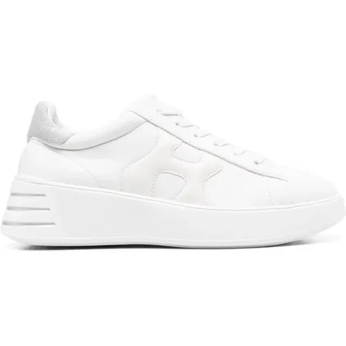 Weiße Sneakers Ss23 - Stilvoll und Bequem,Modische Weiße/Silberne Sneakers,Stilvolle Schuhe für Männer und Frauen - Hogan - Modalova