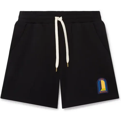 Nachtbogen Patch Sweatshorts , Herren, Größe: M - Casablanca - Modalova