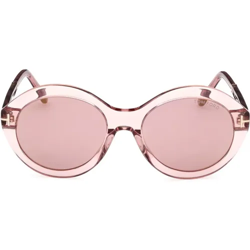 Damen Rosa Sonnenbrille , Damen, Größe: ONE Size - Tom Ford - Modalova