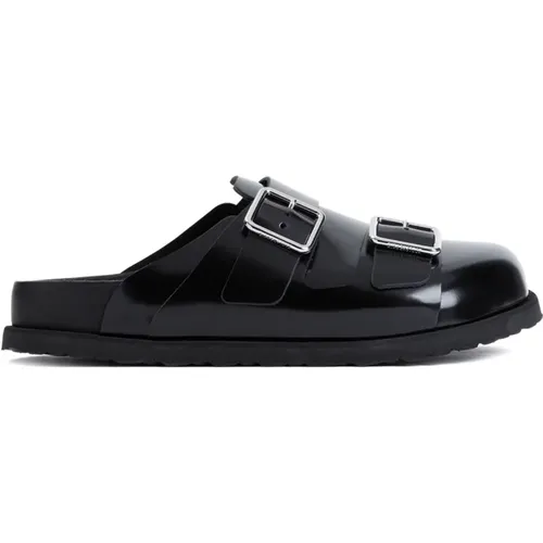 Leather Sandals Round Toe Style , male, Sizes: 10 UK - Birkenstock - Modalova