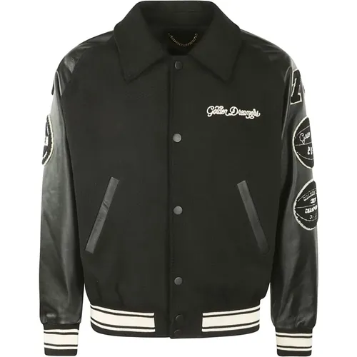 Golden Bomber Jacket , male, Sizes: S, L - Golden Goose - Modalova