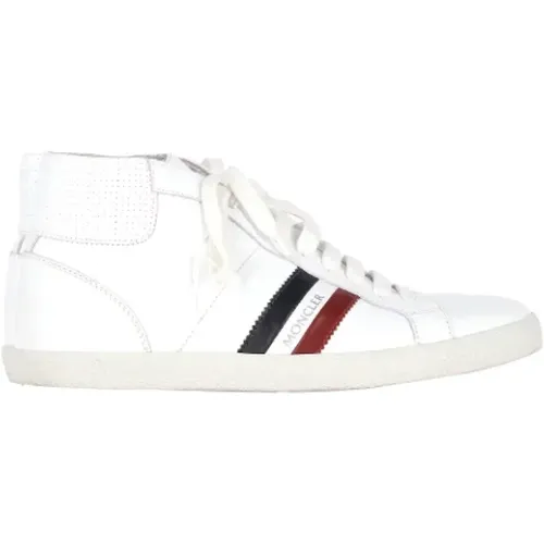 Pre-owned Leather sneakers , male, Sizes: 7 UK - Moncler Pre-owned - Modalova