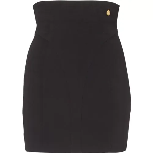 Crepe Skirt , female, Sizes: S - Balmain - Modalova