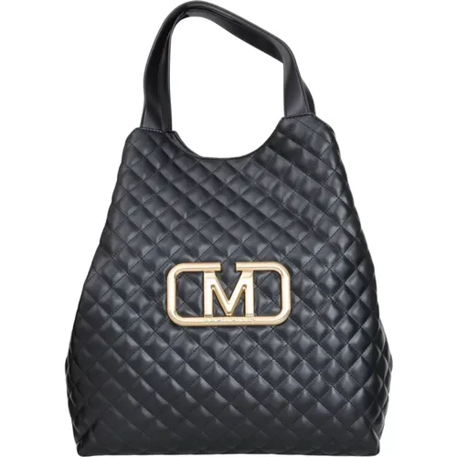 Schwarze Gesteppte Shopper Tasche mit Kettenhenkel , Damen, Größe: ONE Size - Marc Ellis - Modalova