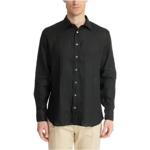 Plain Button Closure Shirt , male, Sizes: M, L, XL - Lardini - Modalova