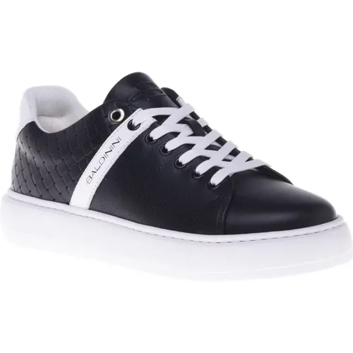 Sneaker in with woven print , male, Sizes: 8 1/2 UK, 8 UK, 5 UK, 11 UK, 9 UK, 7 UK, 10 UK, 6 UK, 9 1/2 UK, 12 UK - Baldinini - Modalova